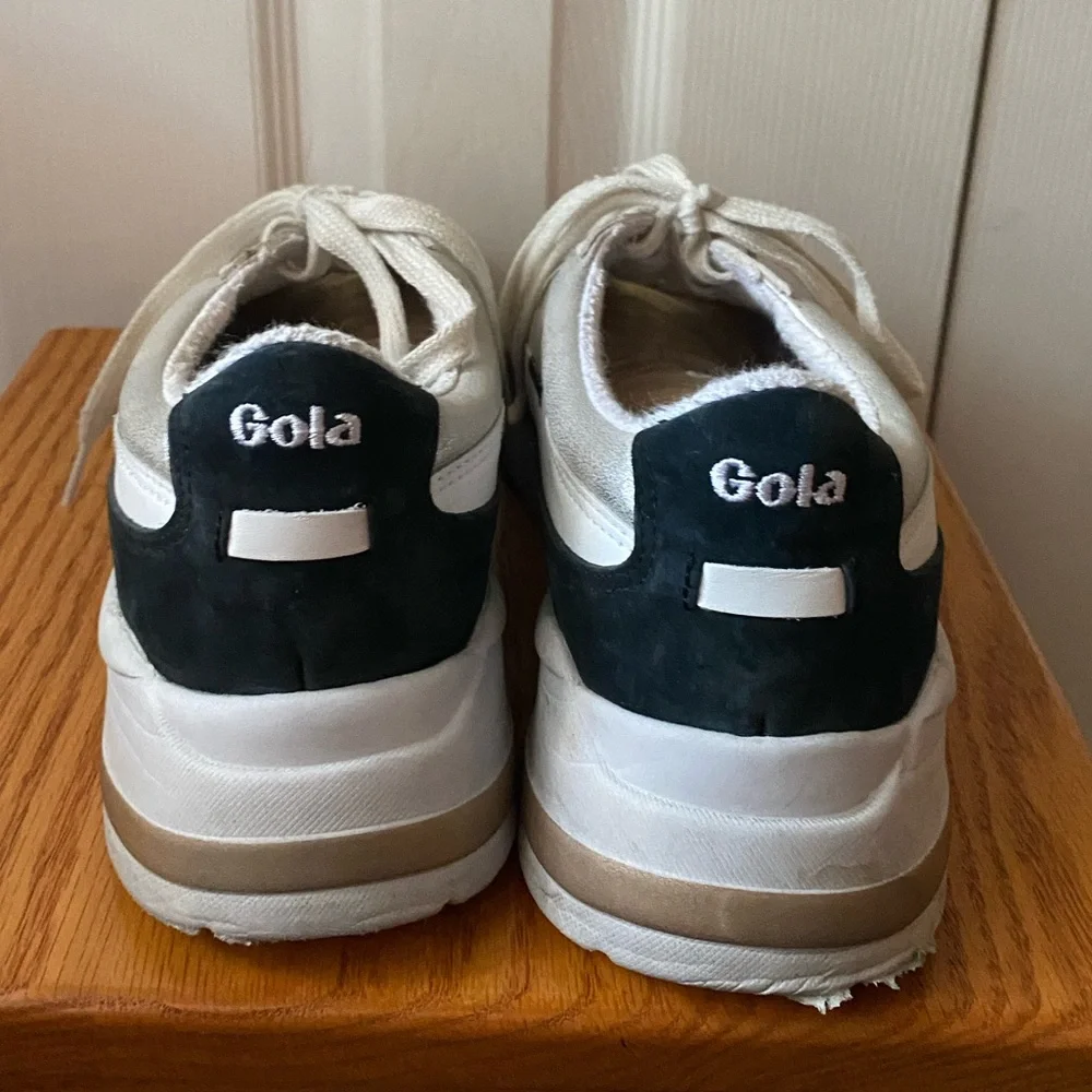 Gola Classics Eclipse Mode Silver/Gold/Multi Jogger Style Sneakers SZ 10‎